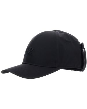 C.P. Company Cappello Da Baseball Con Ricamo Logo Lettering Sul Fronte - Blu