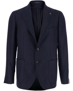 Tagliatore Giacca Monopetto Con Revers Classici - Blu