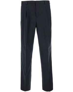 PT Torino Samuel 2 Trousers With Pockets And Elastic Hems - Blue