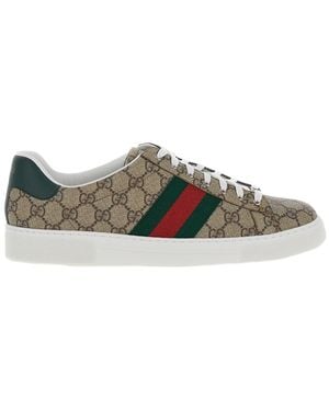 Gucci Sneaker Ace Uomo Con Dettaglio Web, Taglia - Multicolore
