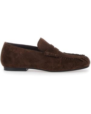 Alohas 'Aven' Loafers With Gathered Toe - Brown