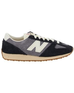 New Balance Low Top Trainers With Logo Patch - Black