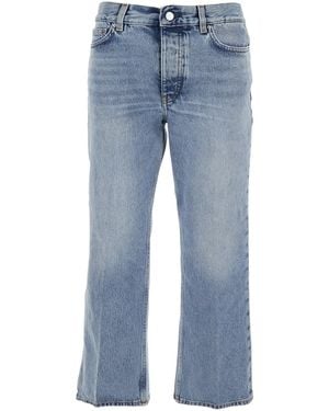 TOTEME 'Kick Flare' Jeans With Bleach Effect - Blue