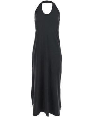 Jucca Sleeveless Dress With Halterneck And Straight Hem - Black