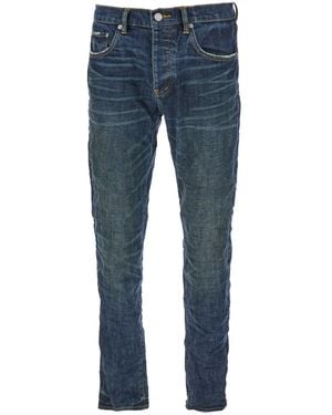 Purple Brand Jeans With Low Rise And Stonewashed Effect - Blue
