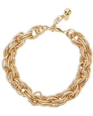 Semicouture Coralie Necklace With Agate Stones And - Metallic