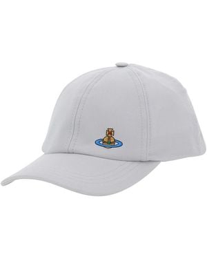 Vivienne Westwood Baseball Cap Orb Embroidery Cotton - White
