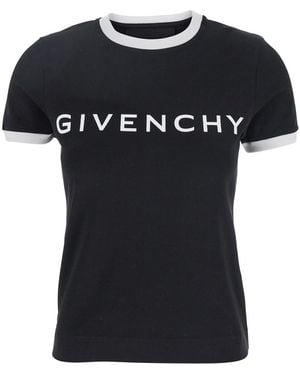 Givenchy Classic Logo Collar T-Shirt For - Black