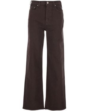 AG Jeans Jeans Con Dettaglio Logo Sulla Tasca E Patch Logo Sul Retro I - Marrone