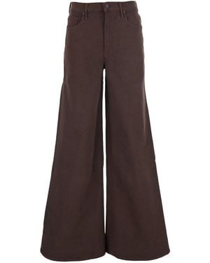 Mother Jeans The Undercover Sneak With Tech Fabric Details - Brown