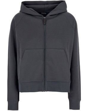 Max Mara Felpa Marea Con Collo Rotondo, Maniche Lunghe E Tasche, In - Nero