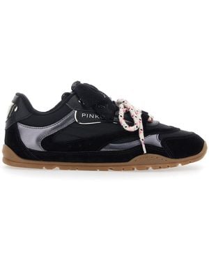 Pinko Trainers Yulia Leather Blend - Black