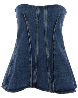 Agolde Top Lara Denim - Blue
