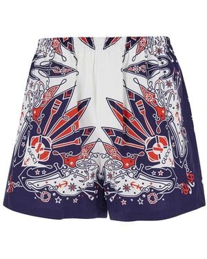 Gucci Bandana Print Cotton Short, Ready-To-Wear - Multicolour