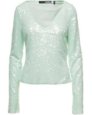 ROTATE BIRGER CHRISTENSEN Long Sleeve Top With All-Over Sequins - Green