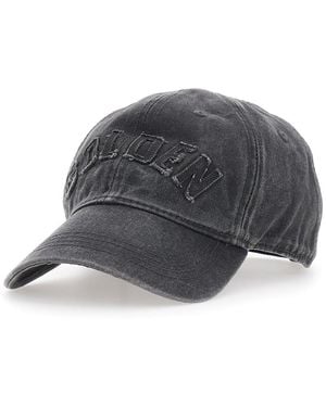 Golden Goose Hat Journey With Golden Patch And Cotton - Grey