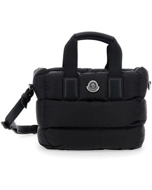 Moncler Borsa A Mano 'Karadoc' Mini Con Tracolla Regolabile E Removibi - Nero
