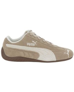 PUMA Suede Sneakers With Logo Print - Natural