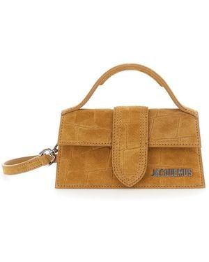 Jacquemus Borsa A Mano 'Le Bambino' Con Logo Lettering Sul Fronte E Ef - Marrone