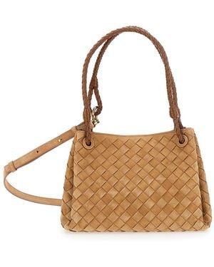 Bottega Veneta Shoulder Bag With Adjustable And Removable Strap - Metallic