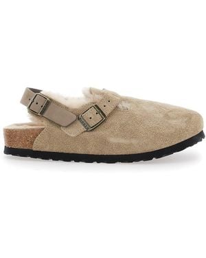 Birkenstock Tokio Shearling - White