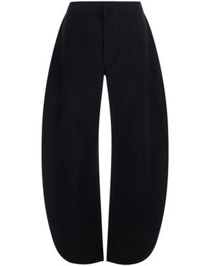 Alaïa Denim Pants With Elegant Details And Soft Fabric, Color Bl - Blue
