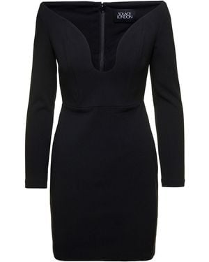 Solace London Uma Mini Dress - Black
