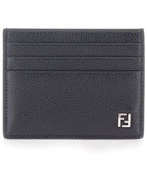 Fendi Ff Logo Metallo - Grigio