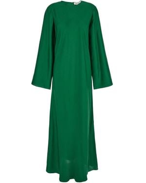 Rohe Long Crewneck Dress - Green