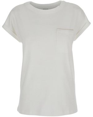 Eleventy T-Shirt Girocollo Con Tasca Applicata Sul Fronte - Grigio