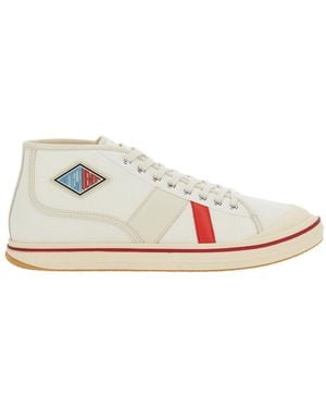 Bottega Veneta 'Eliot' Trainers With Logo Label On The Side And - White