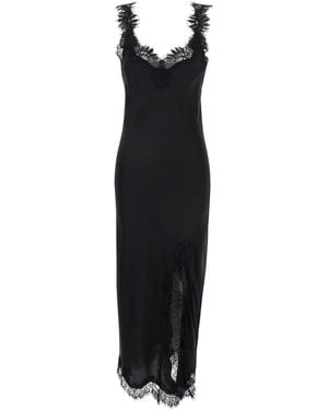 Gold Hawk Abito Lungo 'Miley' Con Rifiniture - Nero