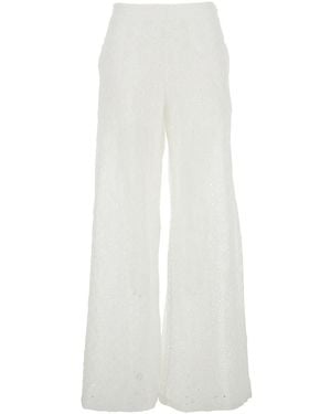 Pinko Pants Cotton - White