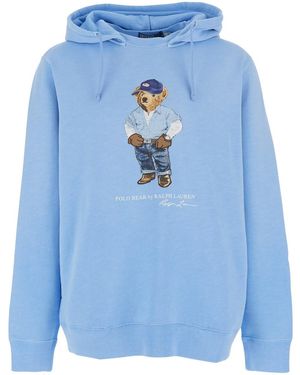 Polo Ralph Lauren Hoodie Cotton - Blue