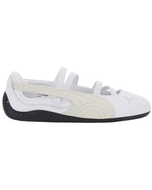 PUMA Speedcat Ballet Trainer With Logo - White