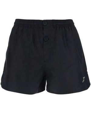 Jacquemus 'Le Short De Bain Puntini' Swim Shorts With Logo Embro - Blue