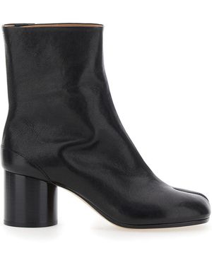 Maison Margiela 'Tabi' Ankle Boots With Pre-Shaped Toe - Black