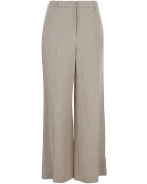 ..,merci High-Waisted Wide-Leg Pants For - Gray