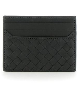 Bottega Veneta Portacarte Con Motivo Intrecciato - Nero