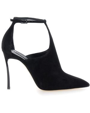 Casadei Pumps With High Heel And Pointed Toe - Black