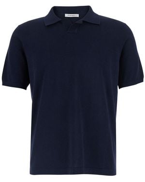 Kangra Cotton Polo Shirt For - Blue