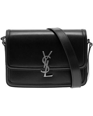 Saint Laurent Messenger Bag With Cassandre Detail - Black