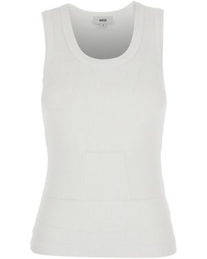 Agolde Sleeveless Top Poppy Cotton - White