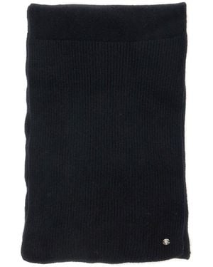 Helen Kaminski 'Reese' Scarf With Logo Detail On The Front - Black