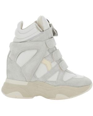 Isabel Marant Balskee-Gz Sneakers With Rubber Sole And Tech Fabr - White