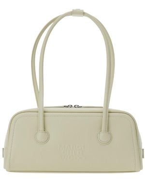 Marge Sherwood 'Soft Boston' Shoulder Bag With Two Top Handles An - White