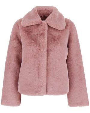 Apparis Pelliccia Con Colletto Classico - Rosa