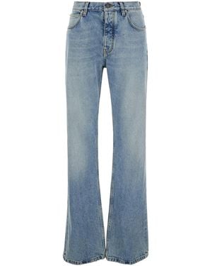 Balenciaga Light Low Waisted Straight Jeans - Blue
