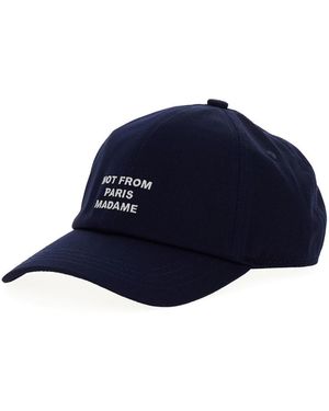 Drole de Monsieur 'La Casquette Slogan' Baseball Cap With Logo Pr - Blue