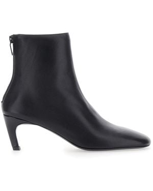 TOTEME Ankle Boots With Zip Closure - Black